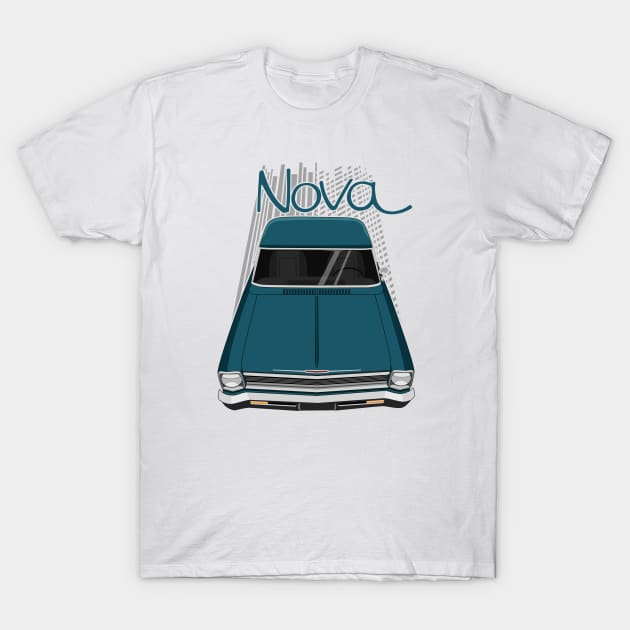 Chevrolet Nova 1966 - 1967 - tahoe turquoise T-Shirt by V8social